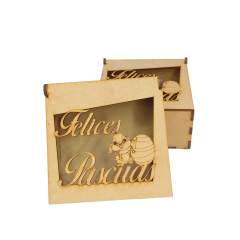 Cajas bomboneras "Felices Pascuas" - Pack por 10 Unidades!