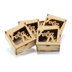 Cajas bomboneras "Feliz Dia" - Pack por 10 Unidades! en internet