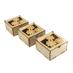 Cajas bomboneras "Flores" - Pack por 10 Unidades! - Binomio woods