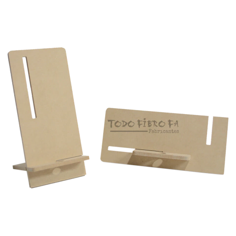 Porta Celular Fibrofacil Doble Funcion Diseño Unico Pack X10