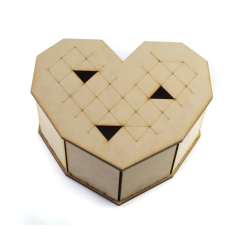 Cajas bomboneras Corazon - Pack por 5 Unidades!