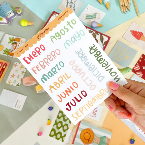 Stickers Meses Óleo - comprar online