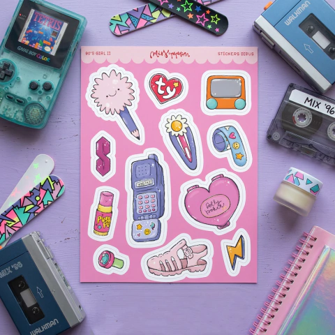 Stickers Dibus 90s girl II