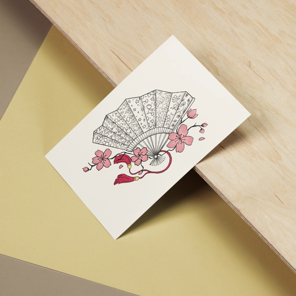 Print Abanico Oriental