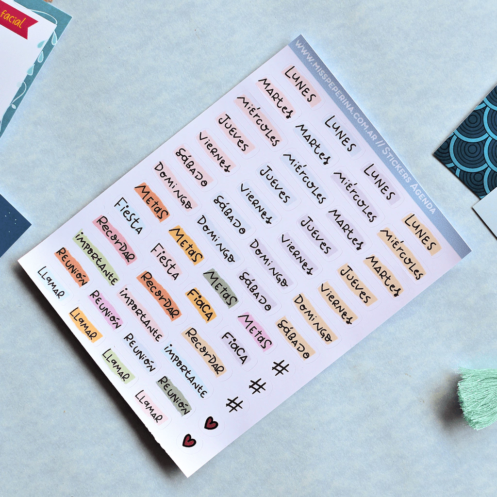Stickers Typo Agenda
