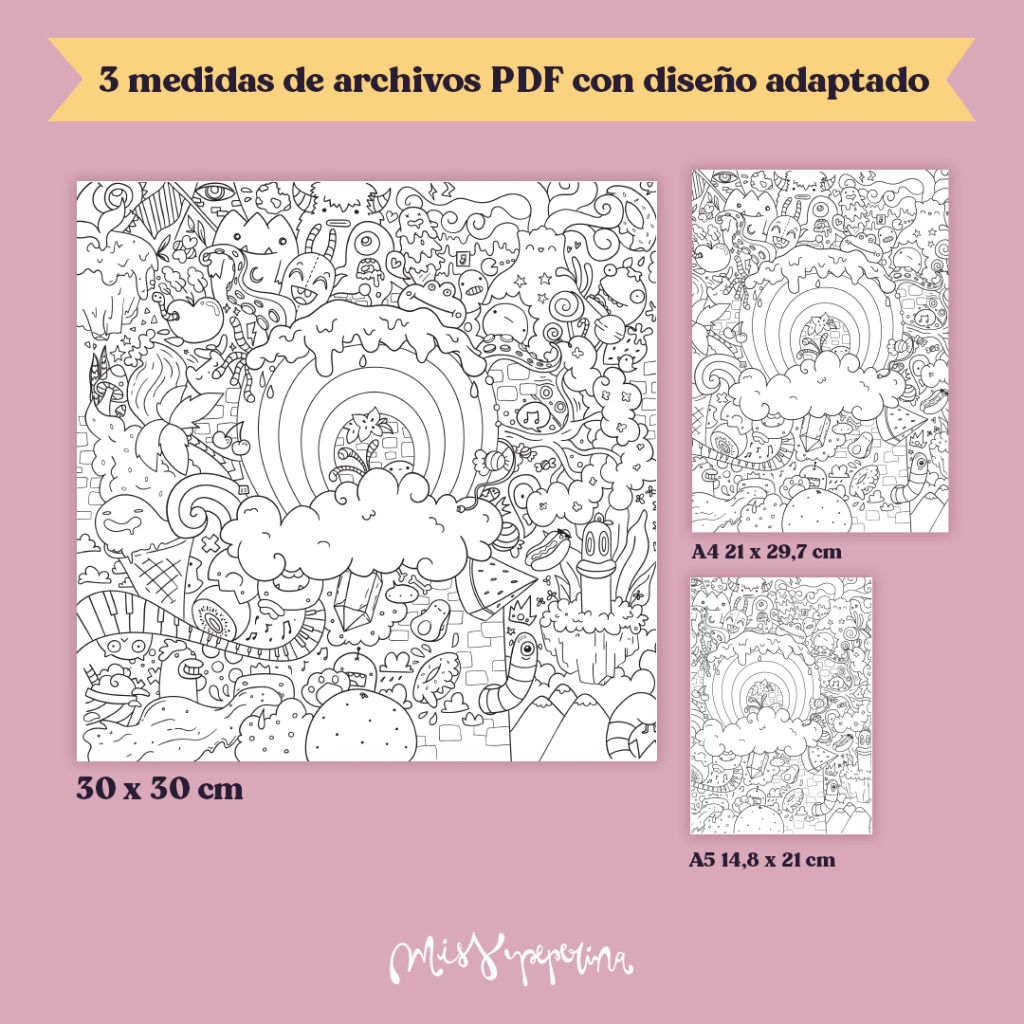 Arcoíris Plantilla IMPRIMIBLE para colorear o para fiestas de arte