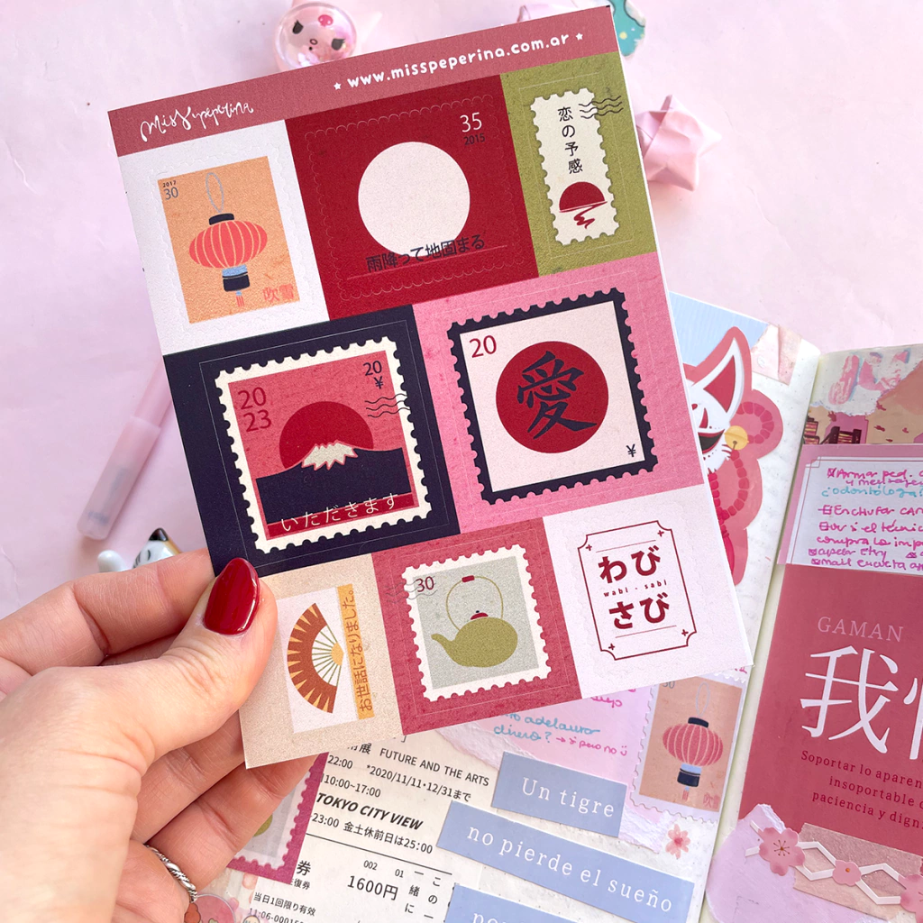 Stickers Estampillas Japonesas