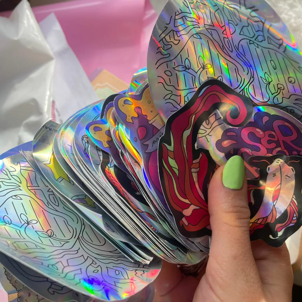 Sticker Die Cut Holo sorpresa