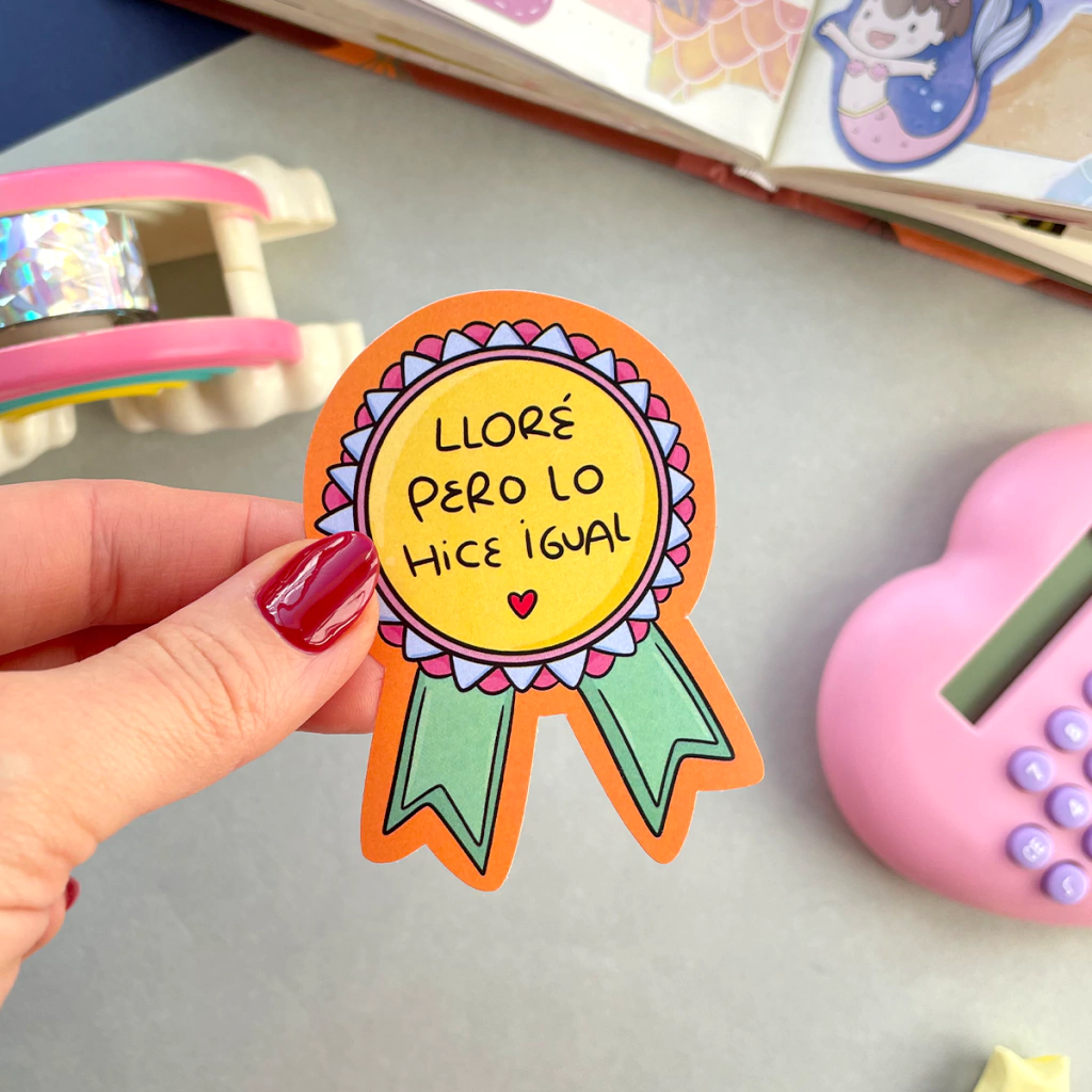Sticker die cut Vinilo Medalla