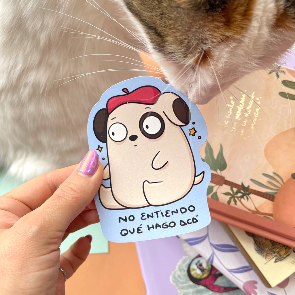 Sticker die cut OPP grande No entiendo