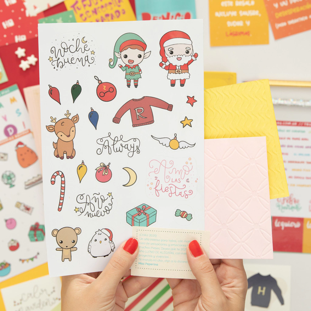 Stickers Amo la navidad