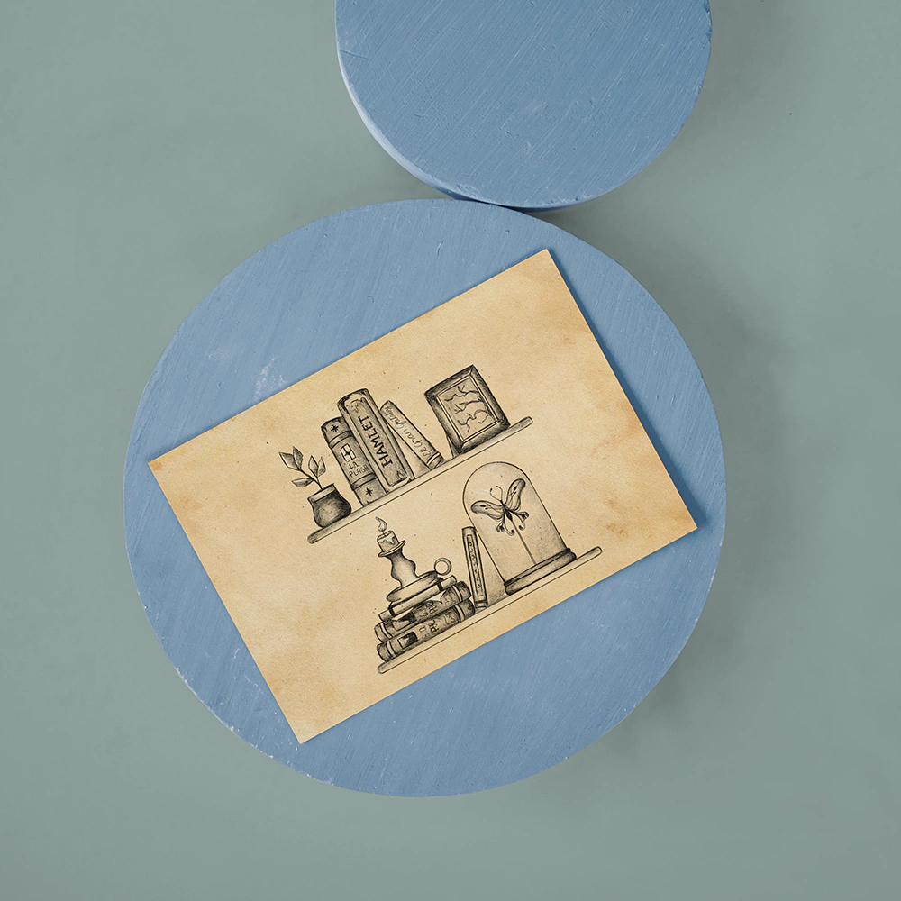 Print Estante de libros Dark Adacemia