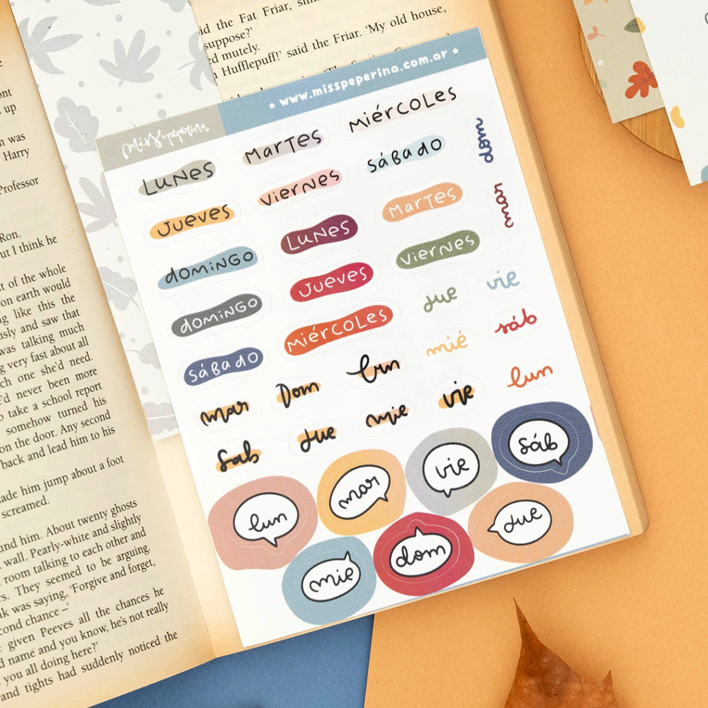 Stickers Typo Literatura