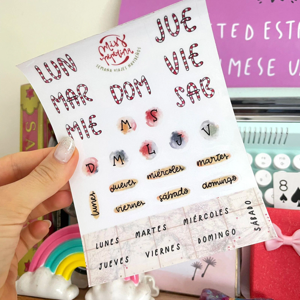 Stickers Typo Naviajes Transparentes