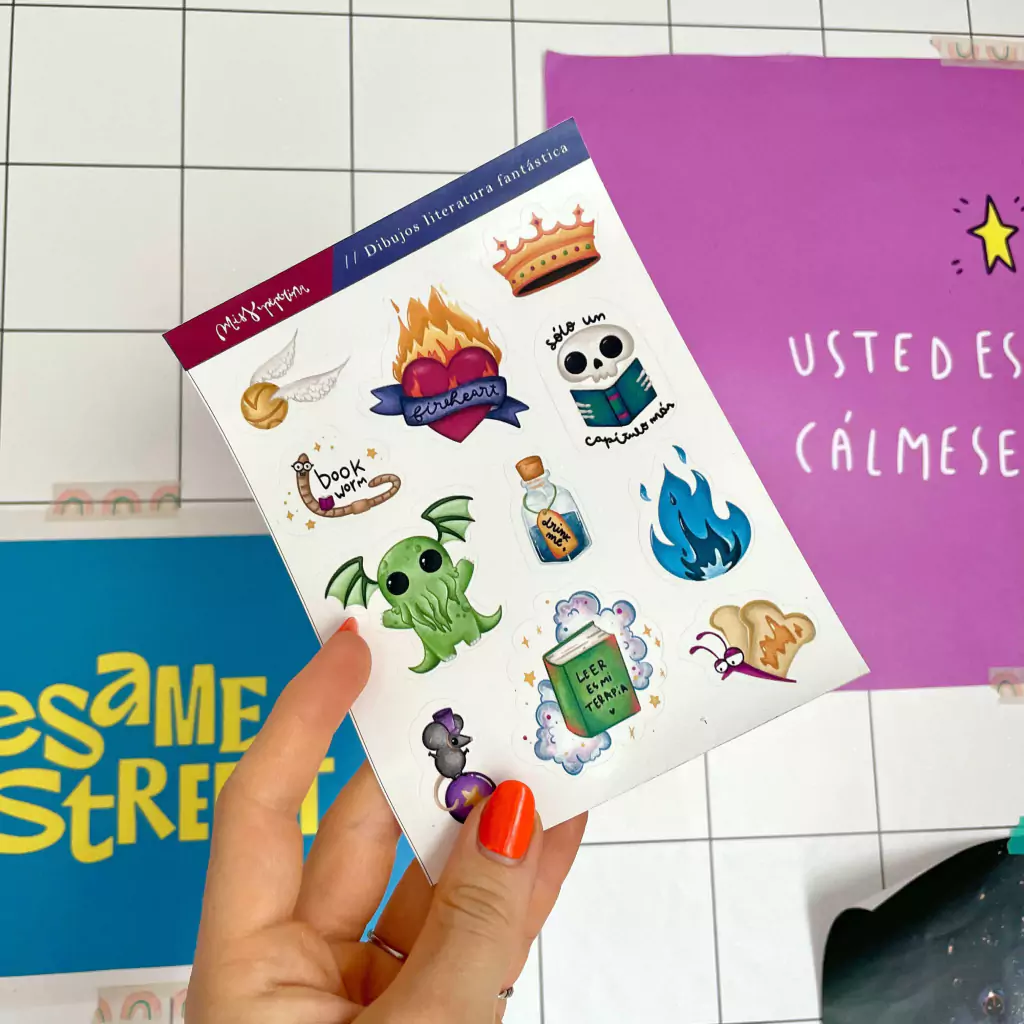 Stickers Dibus Literatura Fantástica