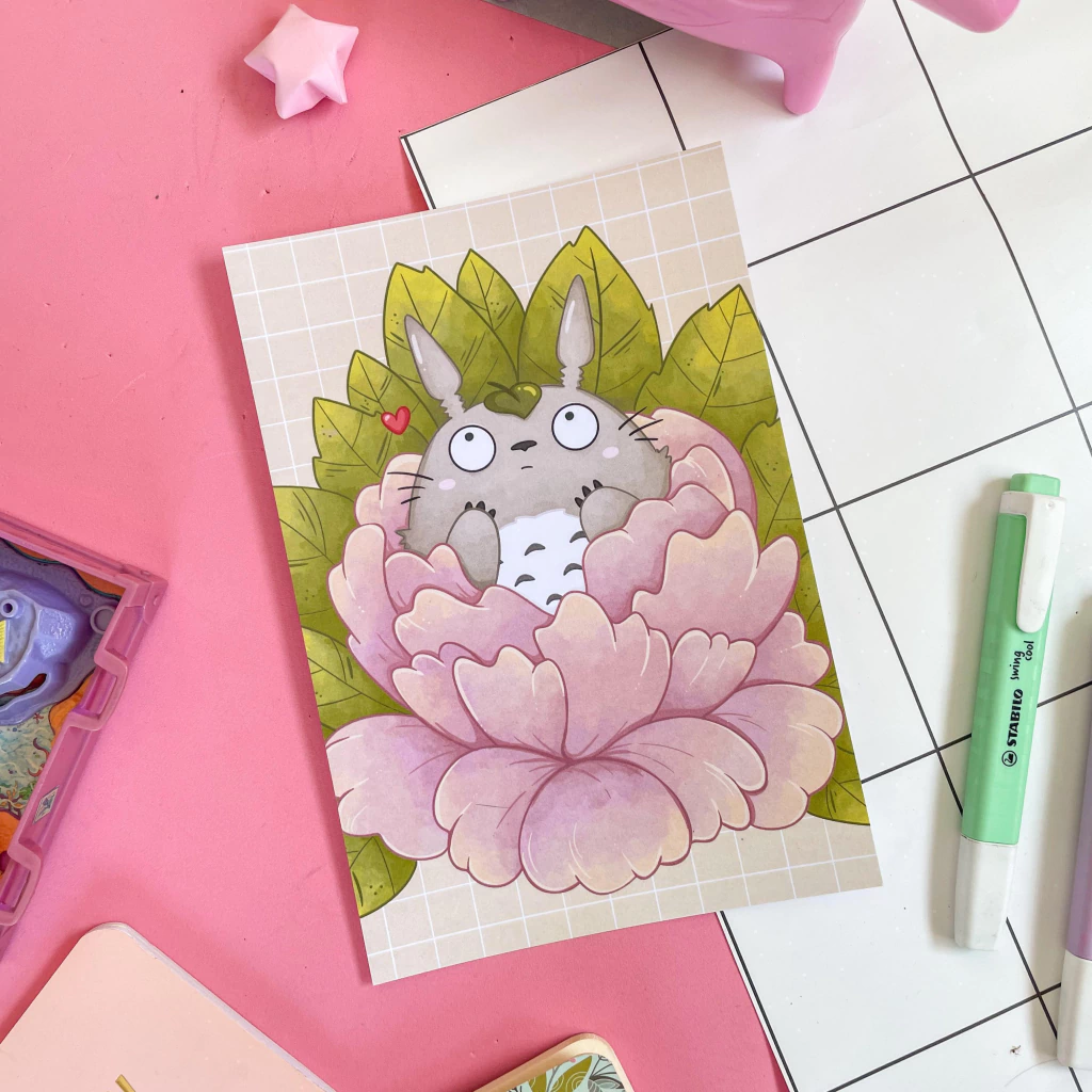 Print Totoro Flor