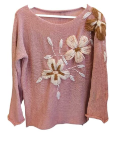 Sweater Ankara (mohair bordado) - tienda online