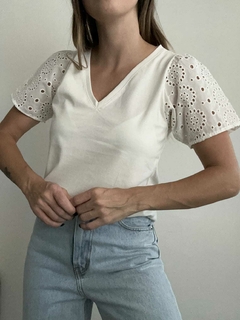 Remera QUARZO broderie - tienda online