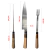 Juego Triple con Chaira Acero inoxidable Con Estuche JC03 - comprar online
