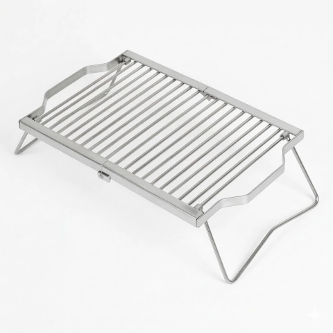 Parrilla Plegable Chica (46x30) Portátil para Camping y Balcón
