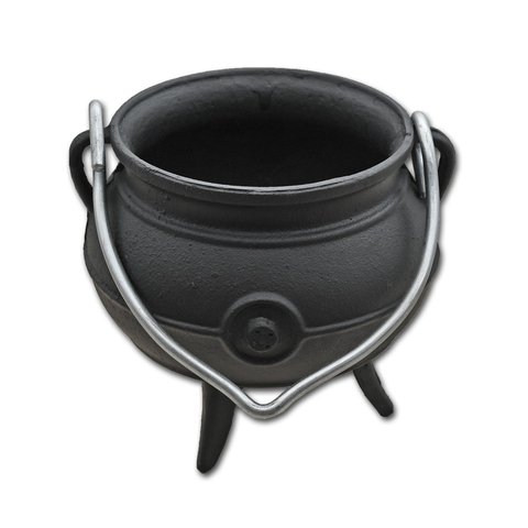 Olla de fundicion sin tapa y Manija