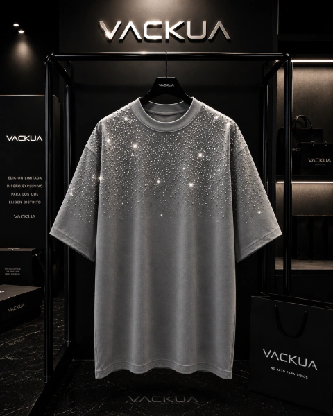 Remera over lisa diamante -