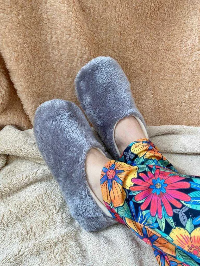Pantuflas Gris