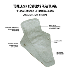 Pack x 3 Toallas Intimas ecológicas Reutilizables Incluye bolsita impermeable para guardar (copia) (copia) na internet