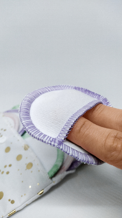 Paquete x 12 pads desmaquillantes reutilizables de tela ecologico (Incluye bolsita para guardar) - babymoon