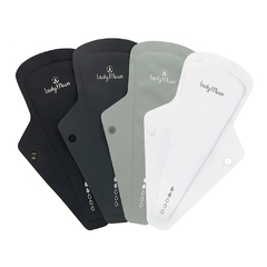 Pack x 4 toallas Intimas medianas ecológicas reutilizables tipo tanga + bolsita/flujo moderado - comprar online