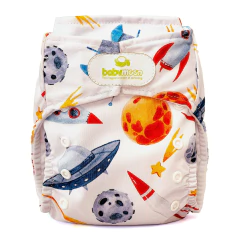 Pañal Ecológico Estampado con Absorbente Intercambiable y refuerzo / Unitalla de 0 a 30 meses
