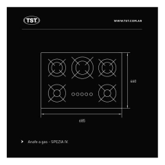 ANAFE TST SPEZIA V A GAS - tienda online