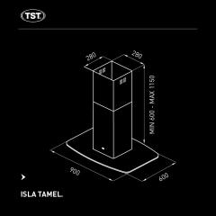 CAMPANA TST TAMEL 60 cm - tienda online