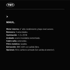 Imagen de CAMPANA TST NIHUIL 60 cm