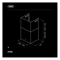CAMPANA TST KUBA PARED 60 CM - TU COCINA