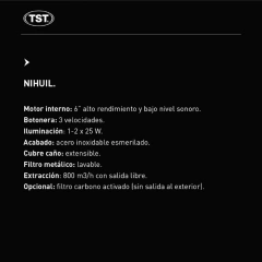 Imagen de CAMPANA TST NIHUIL 90 cm