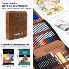 Set Dibujo Lapices Kalour 108 Pz Lapices Acuarela Grafito en internet