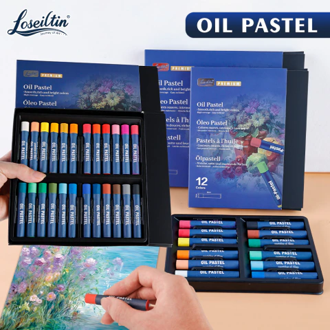 Pasteles al Oleo x 24 Colores Profesional Loseiltin