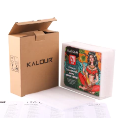 Set 120 Lapices Colores Suaves Kalour Mural Kerala Lata - tienda online