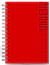 AGENDA 2025 DIARIA 14X20 TALBOT ESPIRAL TUCSON ROJO