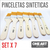 Set De Pinceletas Cbx Acrilico Oleo Barnices X 7 De N2 Al N8