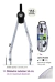 Compas Pizzini Tecnico Metalico 155mm Diam 56mm Doble Punta - comprar online