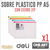 Sobre Plastico Archivo Pp A5 Cierre Zip Deli Vs. Colores