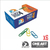 Clips Forrados De Colores Ezco N4 33mm X100u X6 Cajas