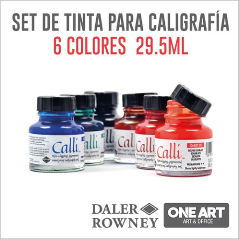Tinta Caligrafia Daler Rowney 29.5ml Set X 6 Colores!
