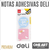 Notas Adhesivas Deli Tematicas Neon X 30 Hojas X2 A55302