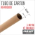 Tubo Carton Extra Resistente 45mm X 4mm X 1 Mts X 2 Unidades