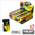 Goma De Borrar Deli Exam Negra 40x22x12mm X 2 Unidades