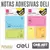 Notas Adhesivas Deli Set Escolar X50 Hojas X 2 Aa55502