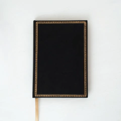 23X18 CUADERNO PAPERBLANKS NEGRO CLASICO ULTRA RAYADO 23X18